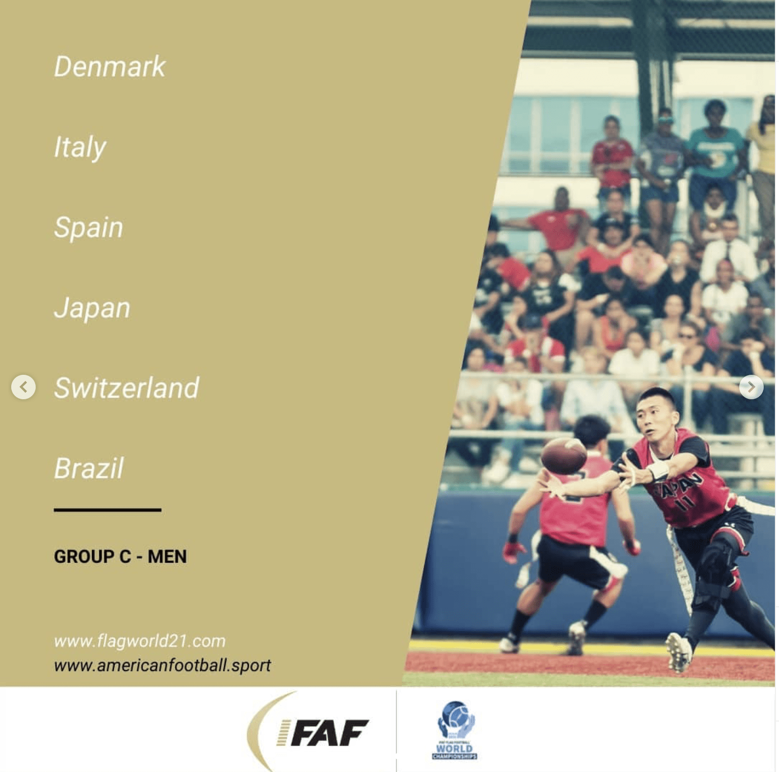 IFAF World championship 2021 Group C