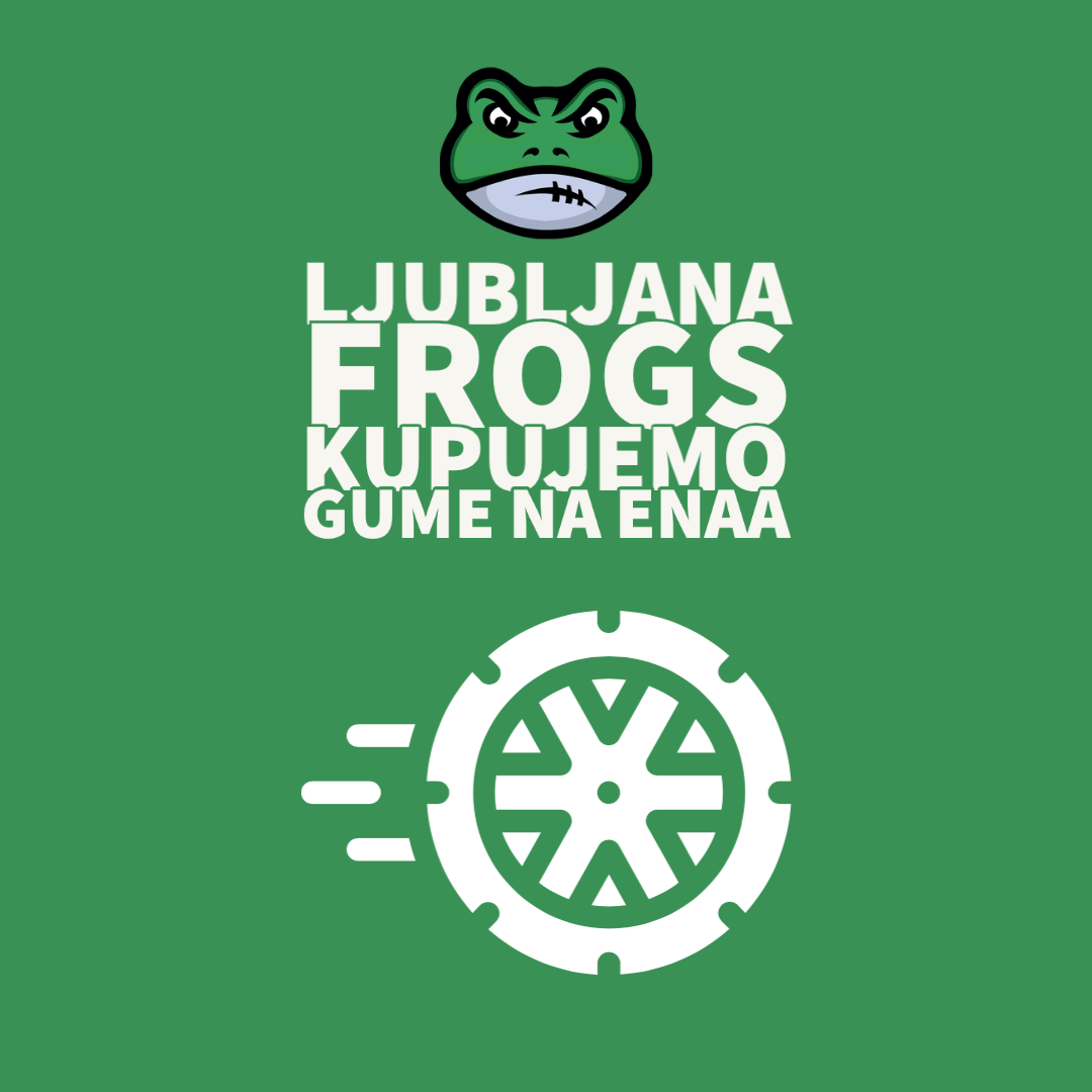 Kvalitetne gume so izjemno pomembne za varno vožnjo Ljubljana Frogs igralcev