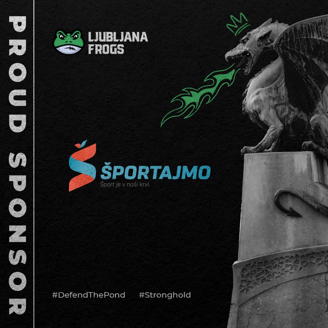 Ljubljana Frogs tudi v novi sezoni pod okriljem Sportajmo.