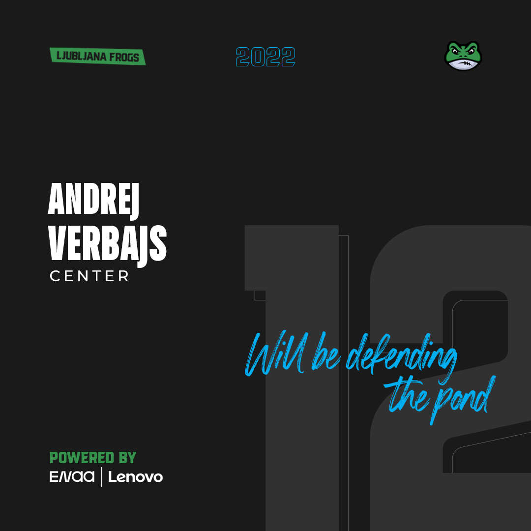 #12 Andrej Verbajs bo branil našo mlako v sezoni 2022