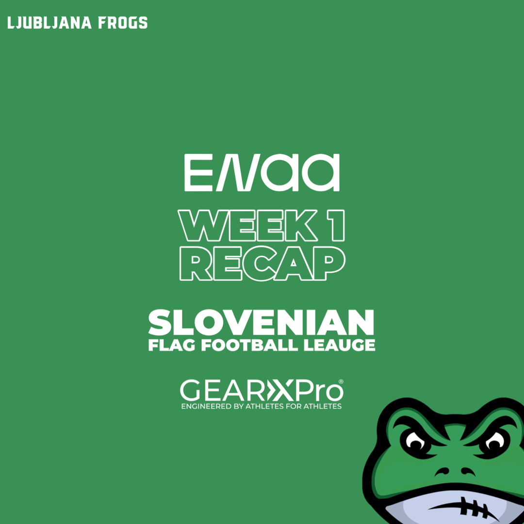 Ljubljana Frogs Flag football končujemo Week 1 SFFL z dvemi zmagami in porazom