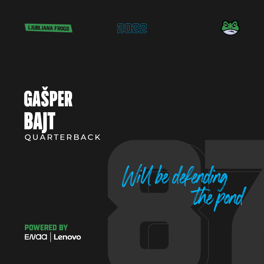 #87 Gašper Bajt will be defending the pond in 2022